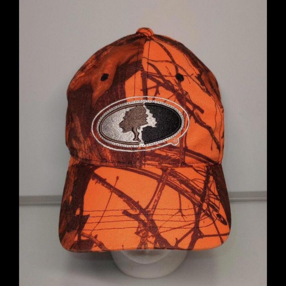 Mossy Oak Outdoor Caps Orange Camo Strapback Baseball Style Hat Cap